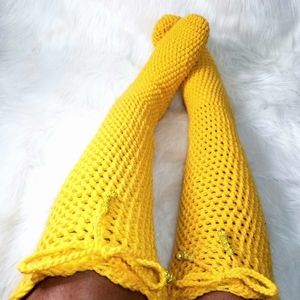 COPY - Crochet Thigh High Socks